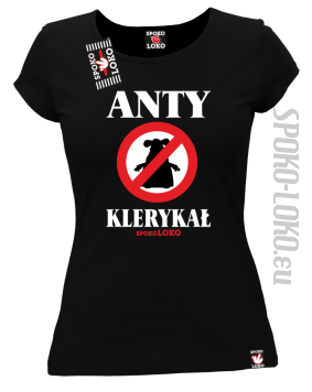 Anty Klerykał - Koszulka damska czarny