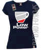 LOW POWER - Koszulka damska granat