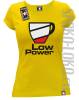 LOW POWER - Koszulka damska żółty