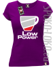 LOW POWER - Koszulka damska fiolet
