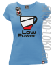 LOW POWER - Koszulka damska błękit
