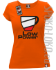 LOW POWER - Koszulka damska pomarańcz
