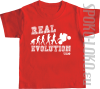 REAL EVOLUTION MOTORCYCLES - koszulka dziecięca - czerwona