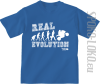 REAL EVOLUTION MOTORCYCLES - koszulka dziecięca - niebieska