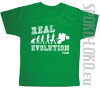 REAL EVOLUTION MOTORCYCLES - koszulka dziecięca - zielona