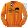 Auto-Rower Zużywa tłuszcz odkłada pieniądze - Bluza Standard  pomarańcz
