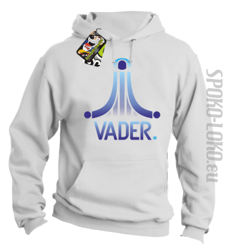 VADER STAR ATARI STYLE - Bluza z kapturem biały