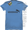 LoveDogs - Koszulka męska błekit