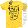 Jestem Tatą z tatuażami - Koszulka męska żółty