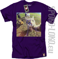 Kot Selfie Foto - koszulka męska