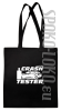 Crash Tester  - torba na zakupy - czarna