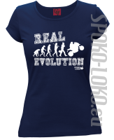 REAL EVOLUTION MOTORCYCLES - koszulka damska